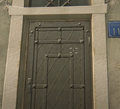 The entrance to the apartment where the blueprint is found. It is in the basement