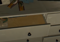 The drawer that used to contain the blueprint
