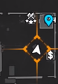 Location of the safe zone where the blueprint is in