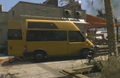 The yellow van in which the blueprint is found