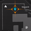 Location of tent where the blueprint is located